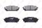 Колодки тормозные задние SUBARU Forester(SG) 2.0-2.5 02> / Impreza(GD) 2.0 00>, артикул bd-7113