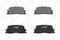 Колодки тормозные задние TOYOTA Camry(V30) 2.4-3.0 01>, артикул bd-7523