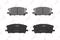 Колодки тормозные передние LEXUS RX300/330/350 03> TOYOTA Harrier 03>, артикул bd-7525