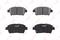Колодки тормозные TOYOTA COROLLA/PRIUS/YARIS 1.0-1.6 99- передние, артикул BD-7526