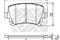 Колодки тормозные дисковые /комплект 4 шт/ Skoda Octavia 04-, Superb 02-08/09-, Yeti 09- Audi A3 03, артикул 6696
