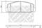 Колодки тормозные дисковые /комплект 4 шт/ MAZDA 6 1.8/2.0-D/2.3-AWD 6/02,626 2.2 12V 4WD 5/91-11/92,RX7 Turbo 3/89-7/9, артикул 6712