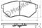 Колодки тормозные дисковые комплект Audi Seat Volkswagen, артикул 10500162