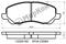 Колодки тормозные fr без датчика, артикул 13300160