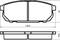 Колодки тормозные дисковые к-т Kia Sorento, артикул 13800158