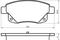 Колодки тормозные rr без датчика, артикул 14700170