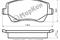 Колодки тормозные fr без датчика, артикул 16200173