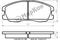 Колодки тормозные дисковые к-т с мех. индикатором износа Chevrolet Captiva Opel Antara передние, артикул 19202176