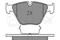 Колодки тормозные дисковые (комплект 4 шт.), артикул 0252334720