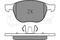Колодки тормозные дисковые (комплект 4 шт.), артикул 0252372318