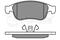 Комплект дисковых тормозных колодок DACIA Duster (04/10-/), RENAULT Fluence (06/05-/), Megane III (1, артикул 0252491418PD