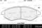 Колодки тормозные CHEVROLET AVEO 1.2-1.4 06- пер. SemiMetallic, артикул E100022