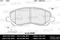 Колодки тормозные передние (без датчика) (Смесь Semi-Metallic) (MITSUBUSHI LANCER (CS, CY)) (TRW GDB, артикул E100051