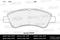 Колодки тормозные CITROEN C4 03-/PEUGEOT 307/PARTNER -ESP пер. SemiMetallic, артикул E100076