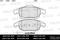 Колодки тормозные CITROEN BERLINGO 08-/C4 06-/PARTNER 08- пер. SemiMetallic, артикул E100093