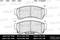 Колодки тормозные MAZDA 6 1.8-2.5 08- пер. SemiMetallic, артикул E100185