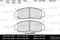 Колодки тормозные HONDA CIVIC 01-05/FR-V 05-/STREAM 01- пер. SemiMetallic, артикул E100188