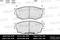 Колодки тормозные MAZDA 6 1.8 02- пер. SemiMetallic, артикул E100189
