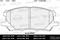 Колодки тормозные LEXUS RX300/RX330/RX350 03-08/RX400H 05-09 пер. SemiMetallic, артикул E100214