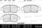 Колодки тормозные TOYOTA YARIS 1.0-1.3 пер. SemiMetallic, артикул E100215