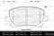 Колодки тормозные TOYOTA AVENSIS VERSO 2.0/2.0D 01- пер. SemiMetallic, артикул E100232