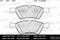 Колодки тормозные дисковые передние, артикул E100259