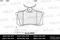Колодки тормозные дисковые задние AUDI A4/A6/RENAULT SCENIC/VW GOLF 2/3/PASSAT, артикул E110021