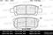 Колодки тормозные MITSUBISHI LANCER IX 03-OUTLANDER 03-08 зад. SemiMetallic, артикул E110023