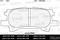 Колодки тормозные LEXUS RX300/RX330/RX350 03>08/RX400H 05>09 задние, артикул e110223