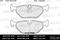 КОЛОДКИ ТОРМОЗНЫЕ BMW E36E46Z4 E85E86 ЗАДНИЕ E1, артикул E110296