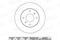Диск тормозной NISSAN ALMERA CLASSIC/N16/PRIMERA P10/P11 R14 передний вентилир., артикул K000047