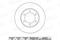 Диск тормозной TOYOTA 4RUNNER 95-96/LAND CRUISER (J90) 3.0-3.4 96- передний, артикул k000360
