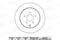 Диск тормозной NISSAN MURANO/INFINITI FX35/FX45 05- зад. d 190мм., артикул K010064
