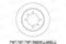 Диск тормозной MITSUBISHI CARISMA 95-03 R14/VOLVO S40/V40 95-03 зад., артикул K010439