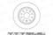 Диск тормозной AUDI A3/SKODA OCTAVIA/YETI/VW GOLF V/VI/PASSAT/TIGUAN зад., артикул K010547