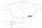 Автозапчасть/Колодки тормозные дисковые передн. A4 (8E2 B6) A4 Avant (8E5 B6) A4 Cabriolet (8H7 B6 8HE B7), артикул MDB2231