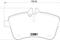 Комплект тормозных колодок, дисковый тормоз, артикул MDB2671
