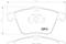 Brake pad set, disc brake, артикул MDB2677