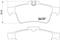 Комплект тормозных колодок, дисковый тормоз, артикул MDB2686