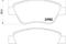 Комплект тормозных колодок, дисковый тормоз, артикул MDB2854