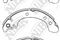 Тормозные колодки барабанные TOYOTA COROLLA -06, артикул FN0627