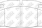Колодки тормозные передние DAEWOO NEXIA, LANOS 95 OPEL CORSA, VECTRA PN0234 NIB, артикул PN0234