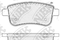 Колодки тормозные RENAULT Fluence (10-),Megane (08-) задние (4шт.) NIBK, артикул PN0381