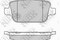 Колодки тормозные FORD Galaxy,Mondeo LAND ROVER Freelander задние (4шт.) NIBK, артикул PN0461