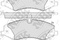 Колодки тормозные дисковые, артикул PN0488