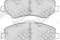 Колодки тормозные дисковые, артикул PN0496