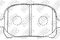 Колодки тормозные дисковые, артикул PN1401