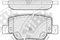 Колодки тормозные дисковые, артикул PN1842