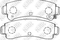 колодки задние дисковые, артикул PN2283