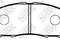 Колодки тормозные NISSAN Almera Classic передние (4шт.) NIBK, артикул PN2435